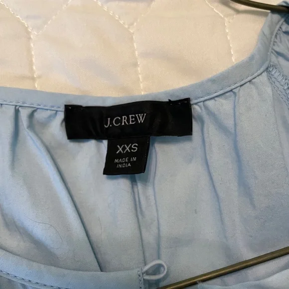 J Crew 100% Cotton Puff-sleeve smocked-waist midi dress XXS - Picture 6 of 8